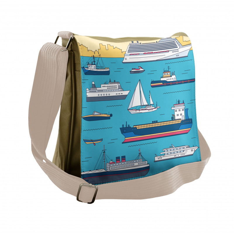 Ships Yacht Ferry Messenger Bag