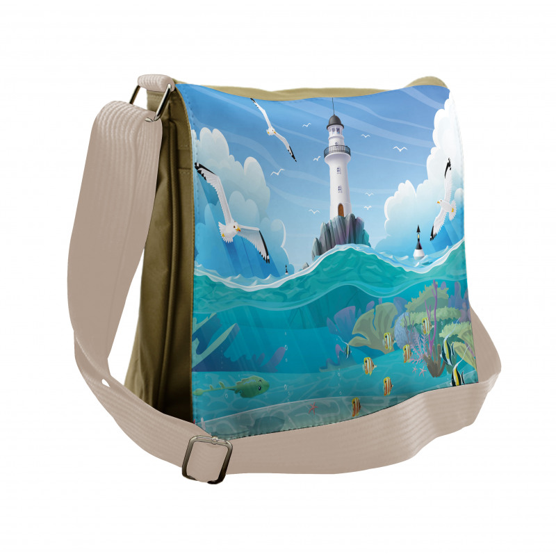 Watchtower Seagulls Messenger Bag