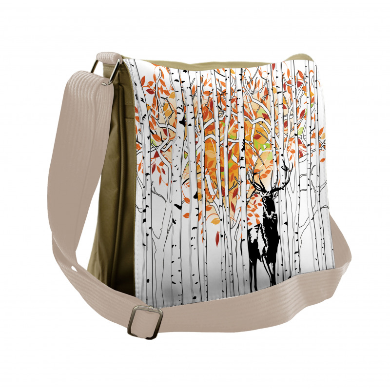 Trees Foliage Wilderness Messenger Bag