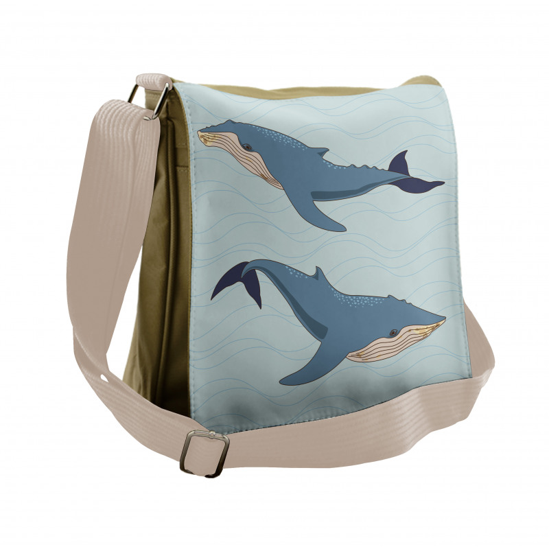 Giant Humpback  Animals Art Messenger Bag