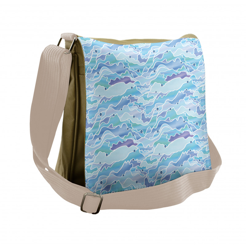 Stained Glass Seascape Messenger Bag