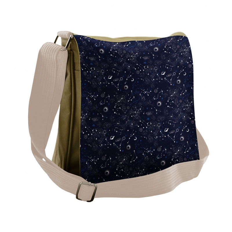 Stars Constellation Art Messenger Bag