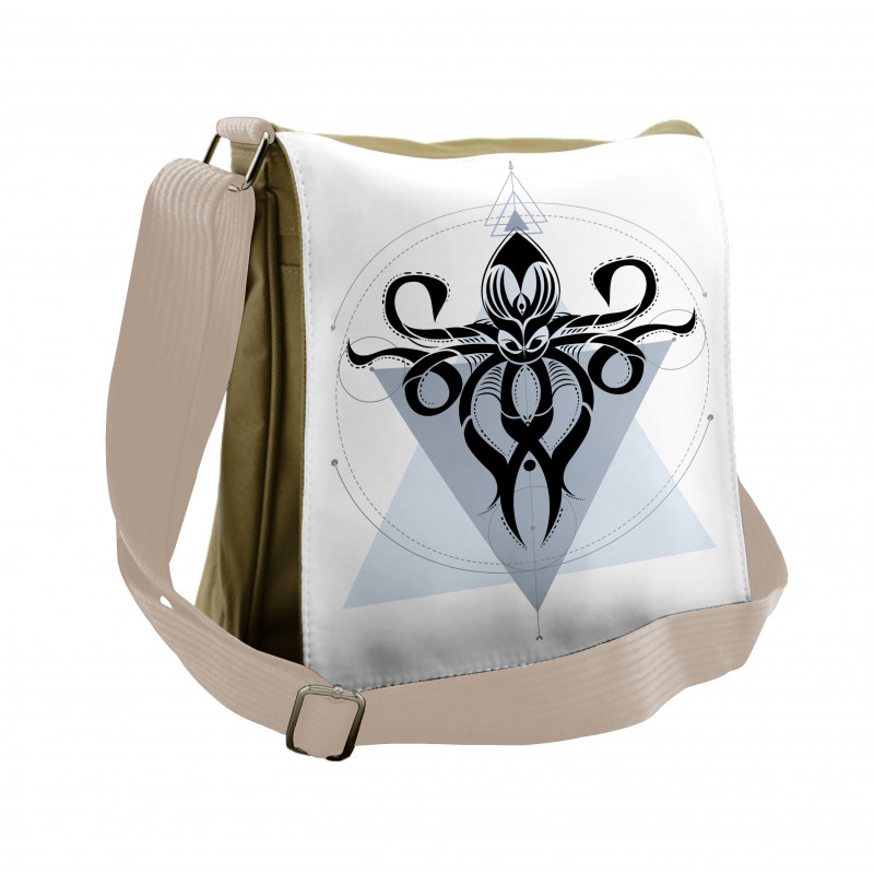 Geometric Style Sea Animal Messenger Bag