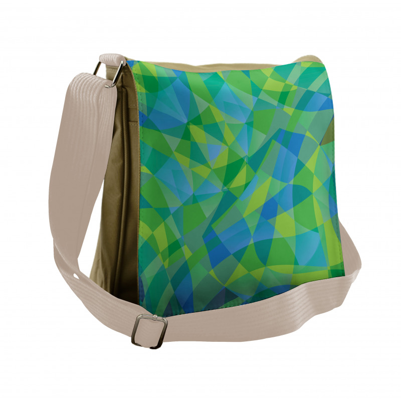 Mosaic in Nature Colors Messenger Bag