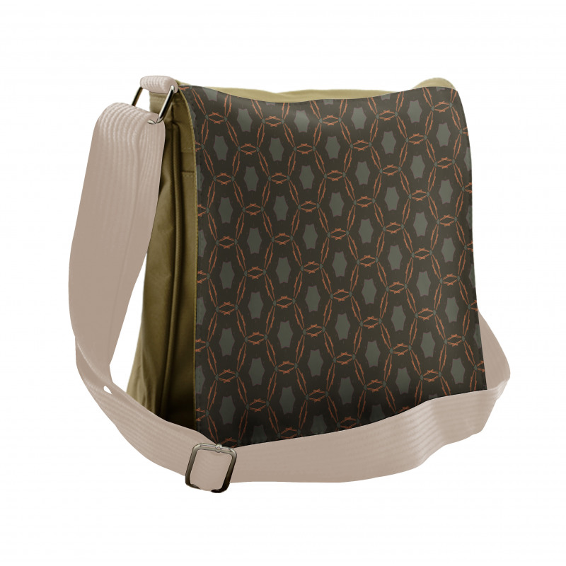 Bars and Concave Shapes Messenger Bag