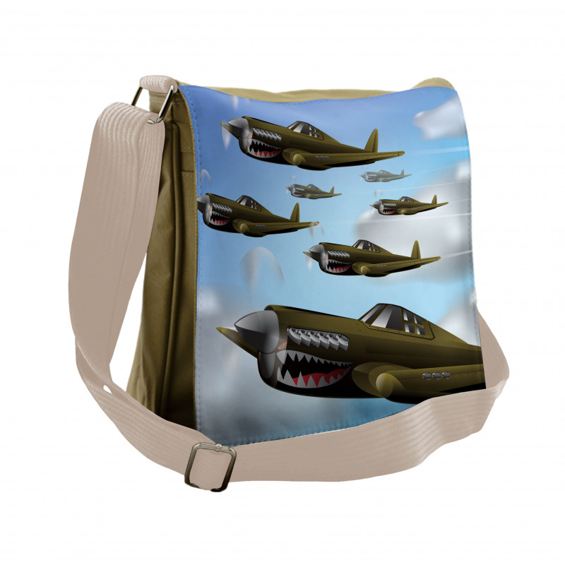 Aircrafts up in Air Messenger Bag