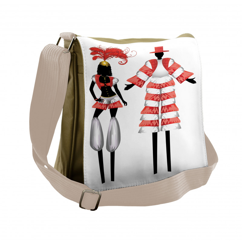 2 Moko Jumbies Silhouettes Messenger Bag