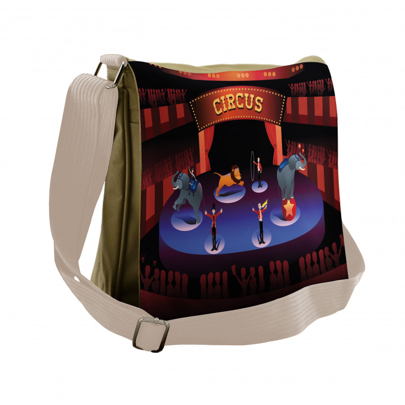 Pattern of Show Time Stage Messenger Bag