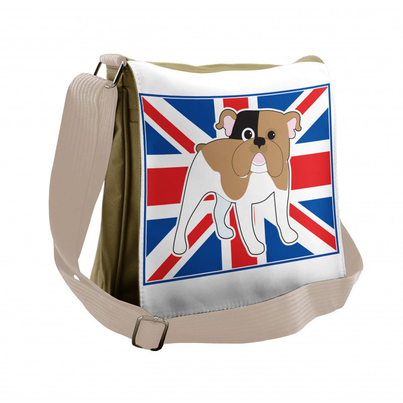 British Flag Illustration Messenger Bag