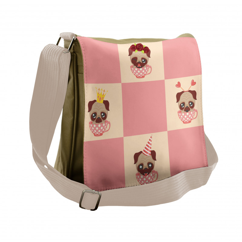 Kawaii Style Characters Messenger Bag