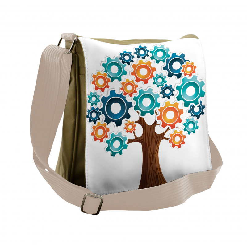 Innovation Gears Tree Messenger Bag