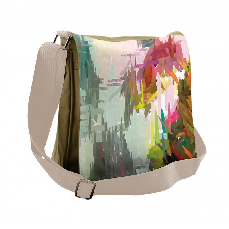 Oil Painting Random Hits Messenger Bag