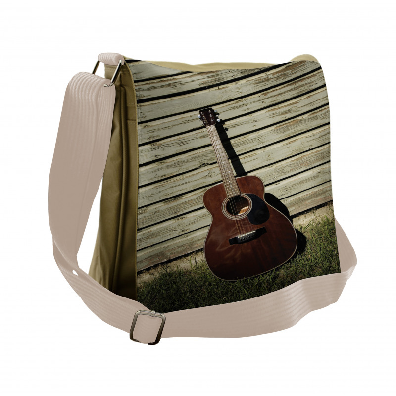 Music Item Leaned on a Wall Messenger Bag