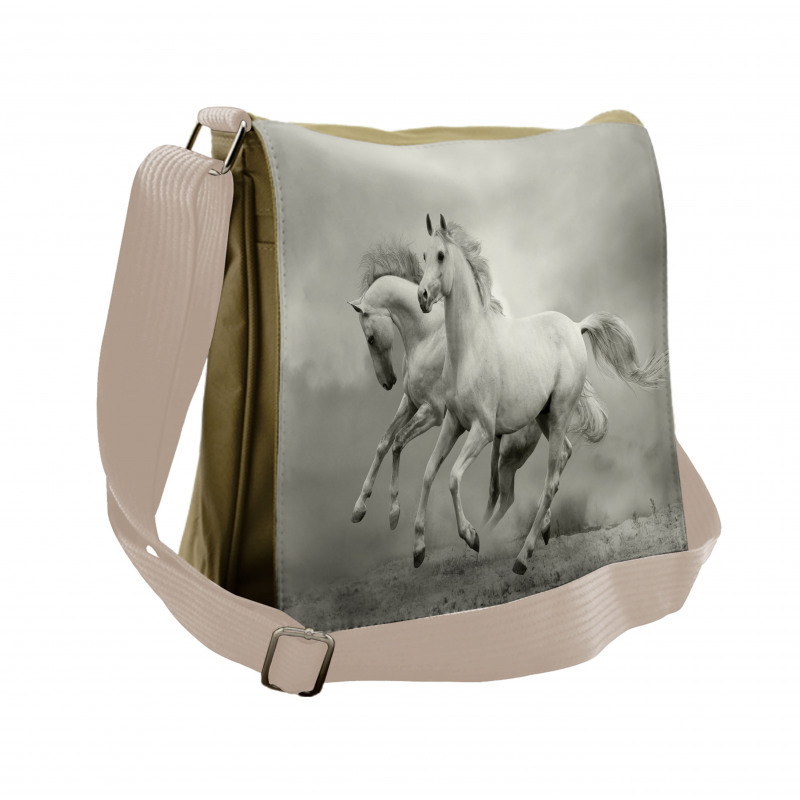 Horse Freedom Theme Messenger Bag