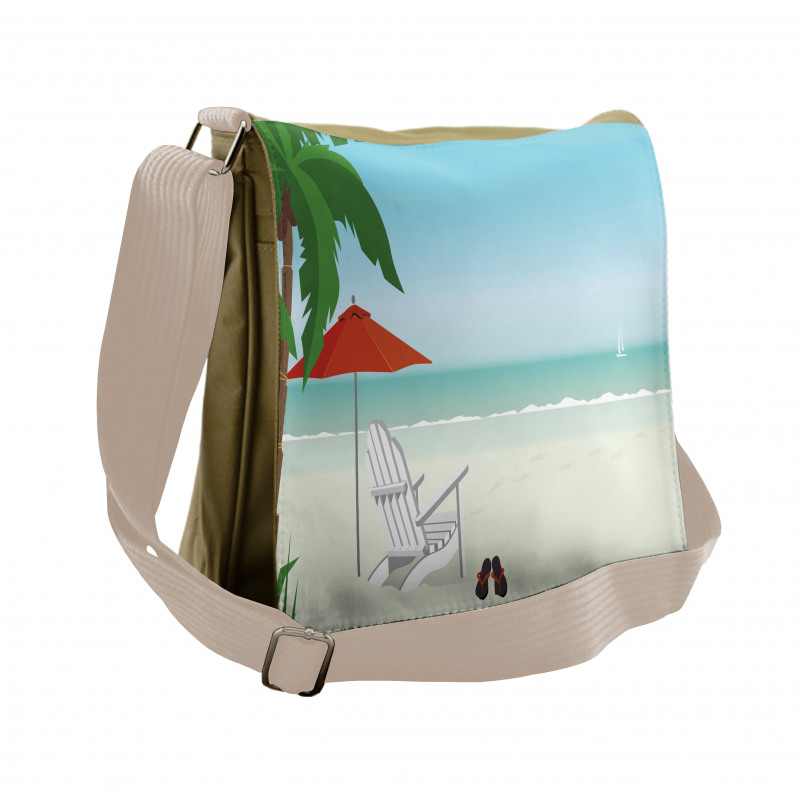 Graphic Beach Chill Messenger Bag