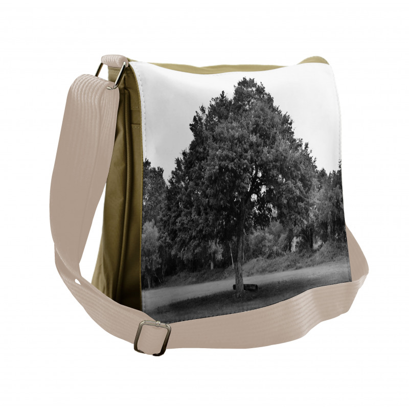 Leafy Big Tree Vintage Messenger Bag