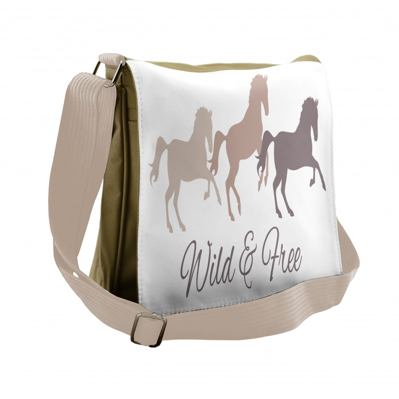 Wild and Free Animal Running Messenger Bag