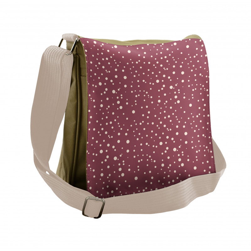 Chaotically Arranged Dots Messenger Bag