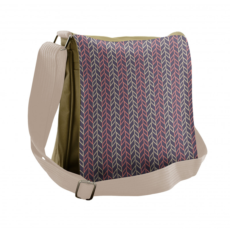 Optical Illusive Image Messenger Bag