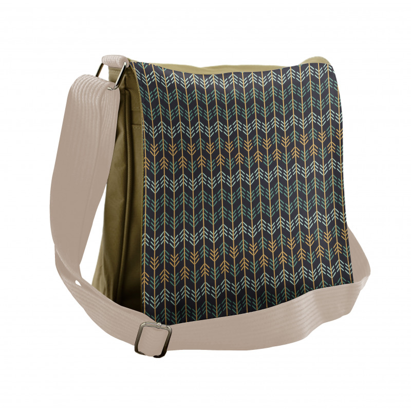 Nature Inspired Shapes Messenger Bag