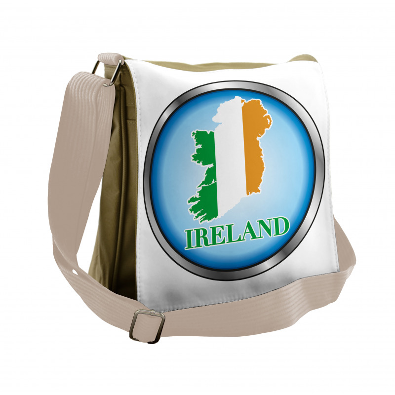 Modern Irish Layout Messenger Bag