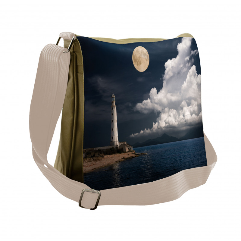 Moonlight Island Sea Messenger Bag