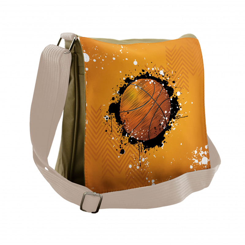 Basketball Splash Style Messenger Bag