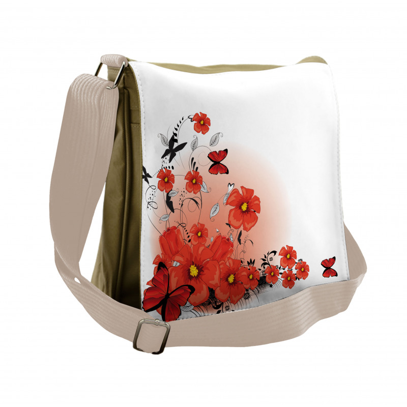 Cartoon Poppy Fresh Art Messenger Bag