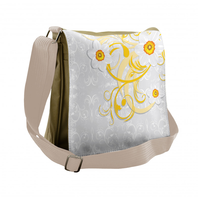 Daffodils Ornaments Art Messenger Bag