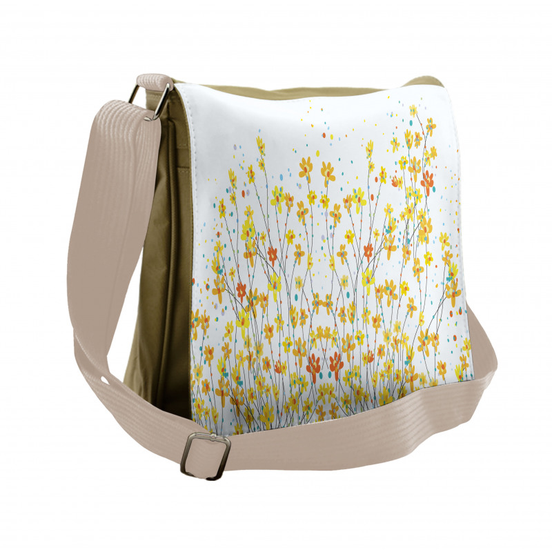 Daffodil Bloom Spring Messenger Bag