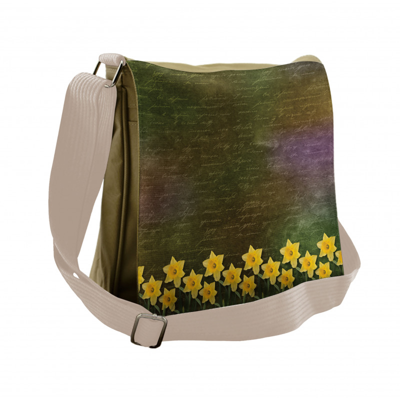 Bridal Spring Flowers Messenger Bag