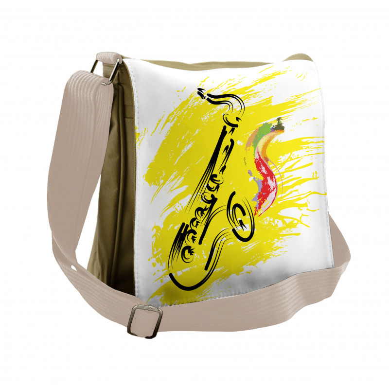 Jazz Saxophone Messenger Bag