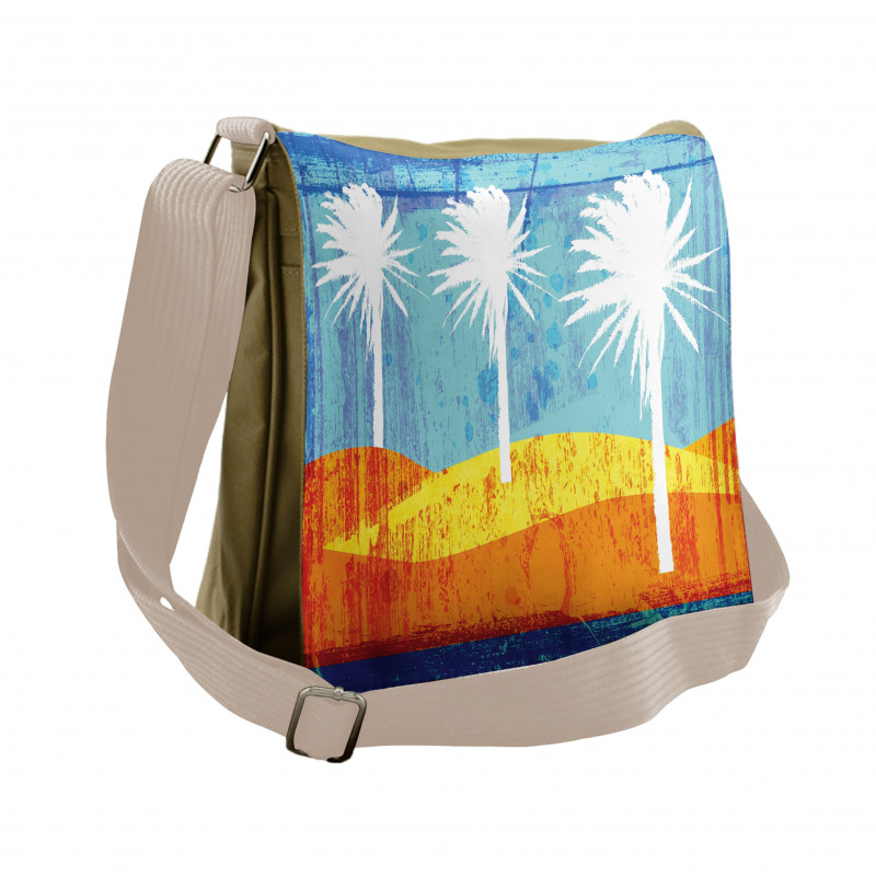 Tropic Beach Palms Messenger Bag