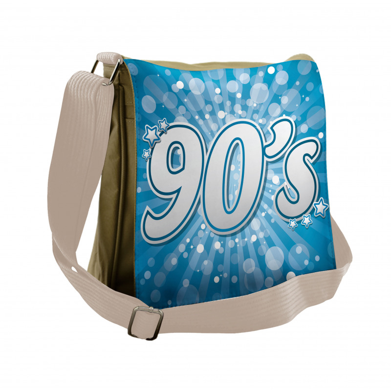 90s Pop Art Star Retro Messenger Bag