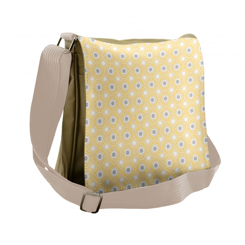 Quatrefoil Star Messenger Bag