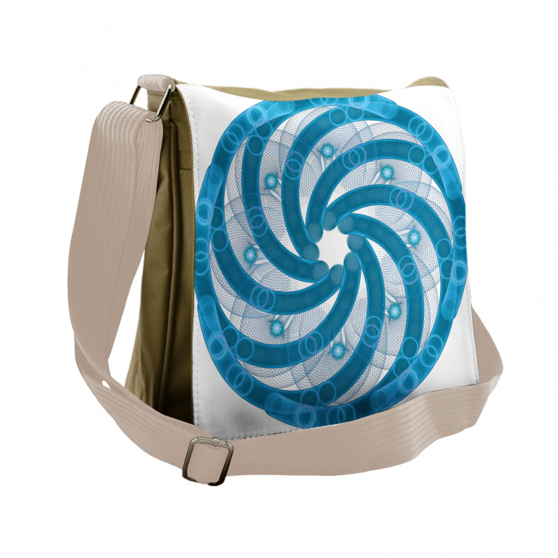 Abstract Fractal Messenger Bag