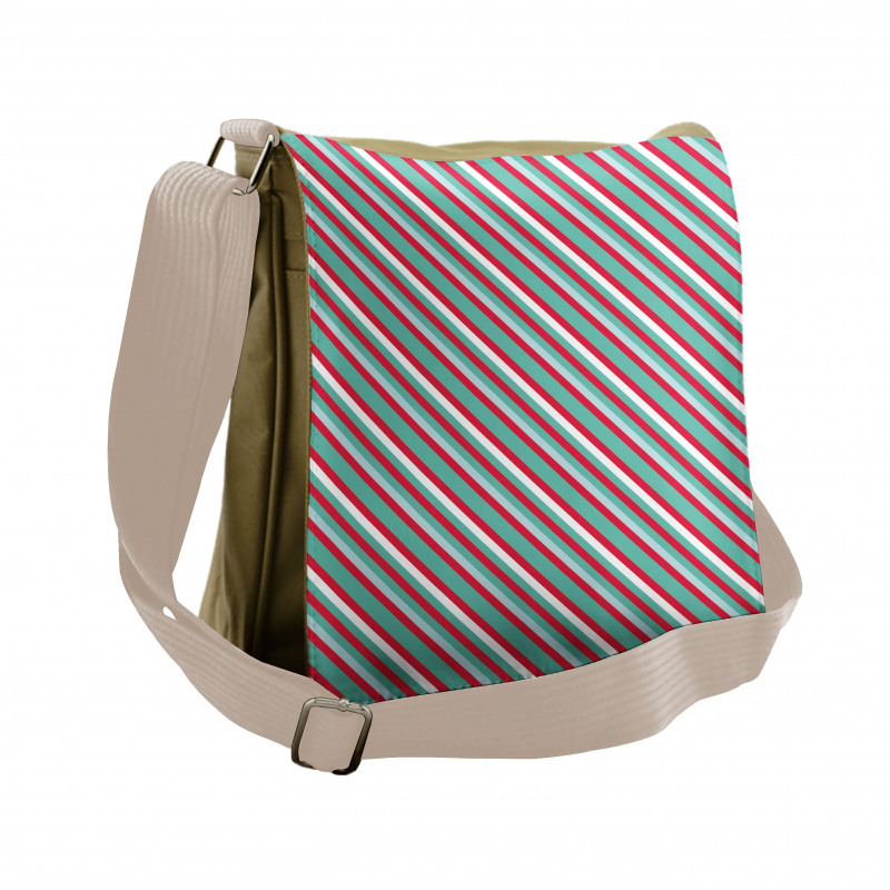 Christmas Vibe Simple Lines Messenger Bag