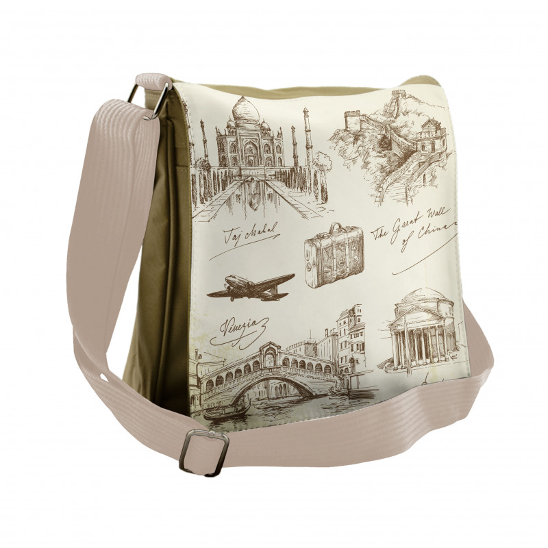 World Famous Landmarks Messenger Bag