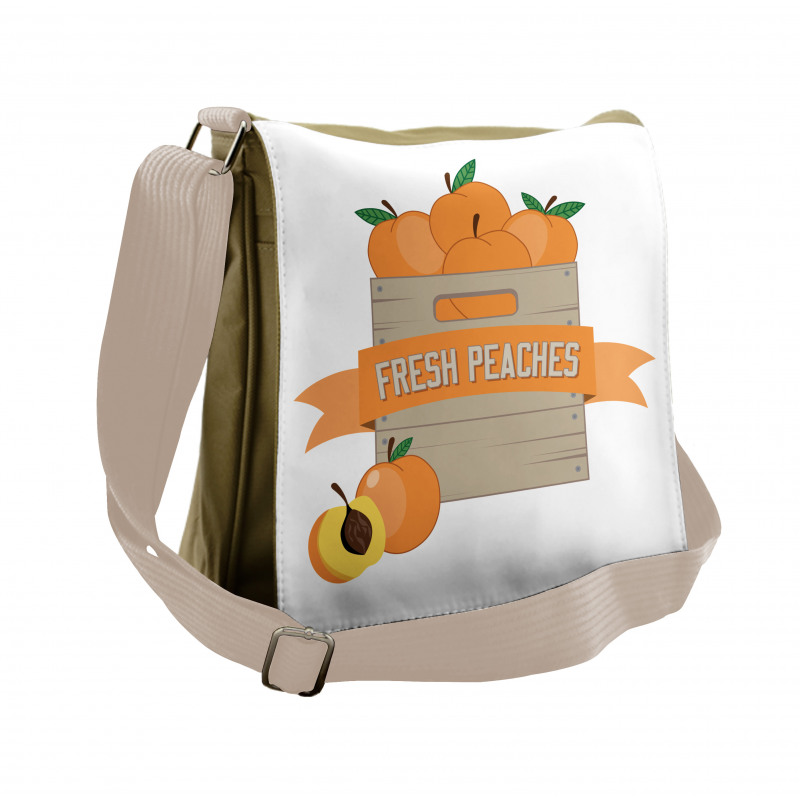 Fresh Ripe Fruits in a Box Messenger Bag