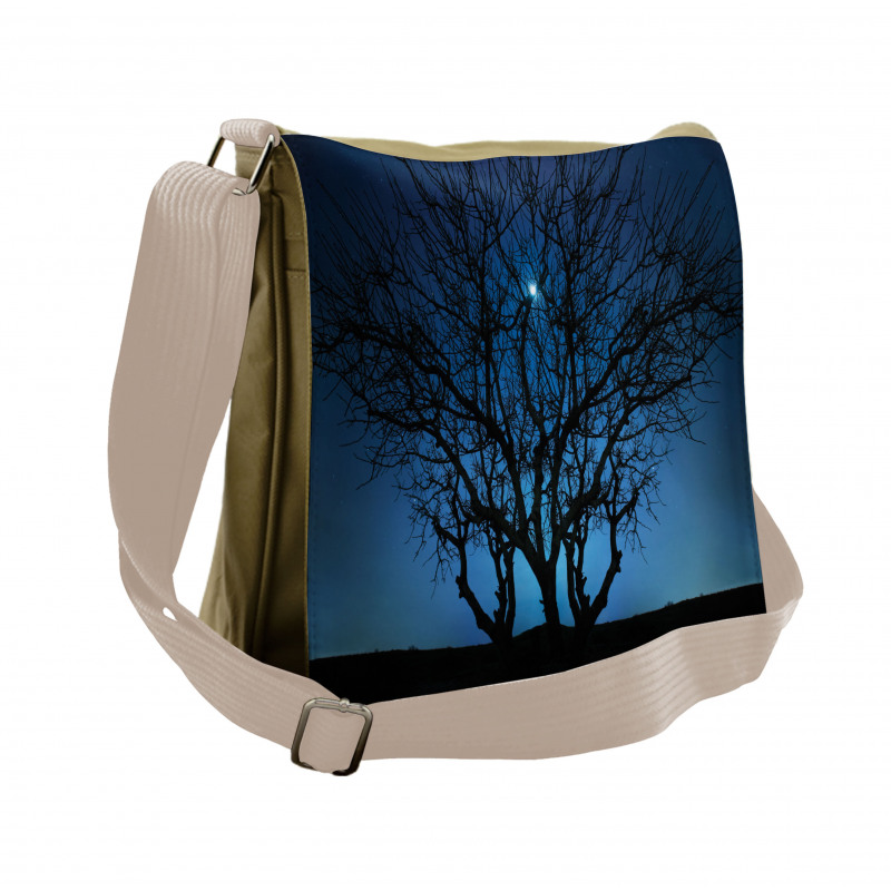 Night Moon Cosmos Messenger Bag
