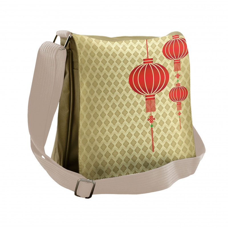 Chinese Baroque Pattern Messenger Bag