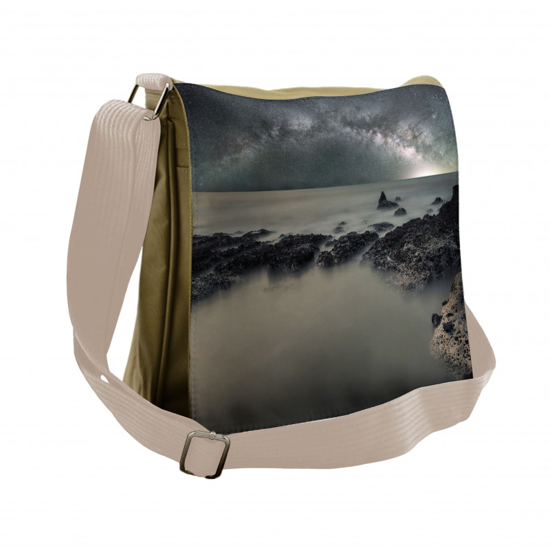 Milky Way Foggy Space Messenger Bag