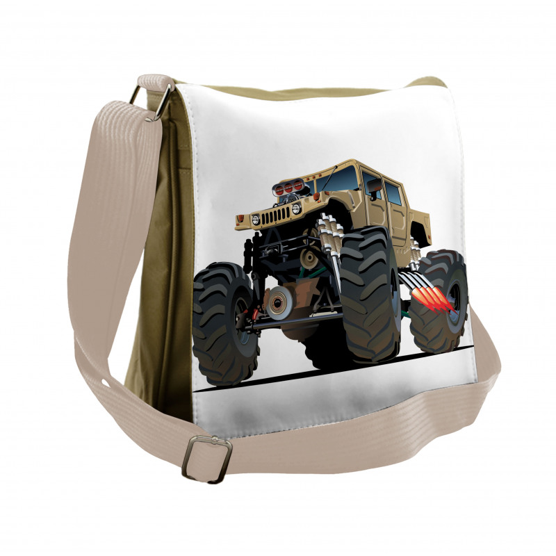 Monster Truck Racing Messenger Bag