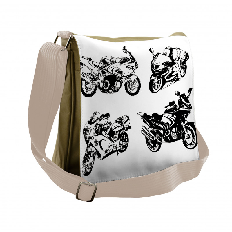 Motorbikes Messenger Bag