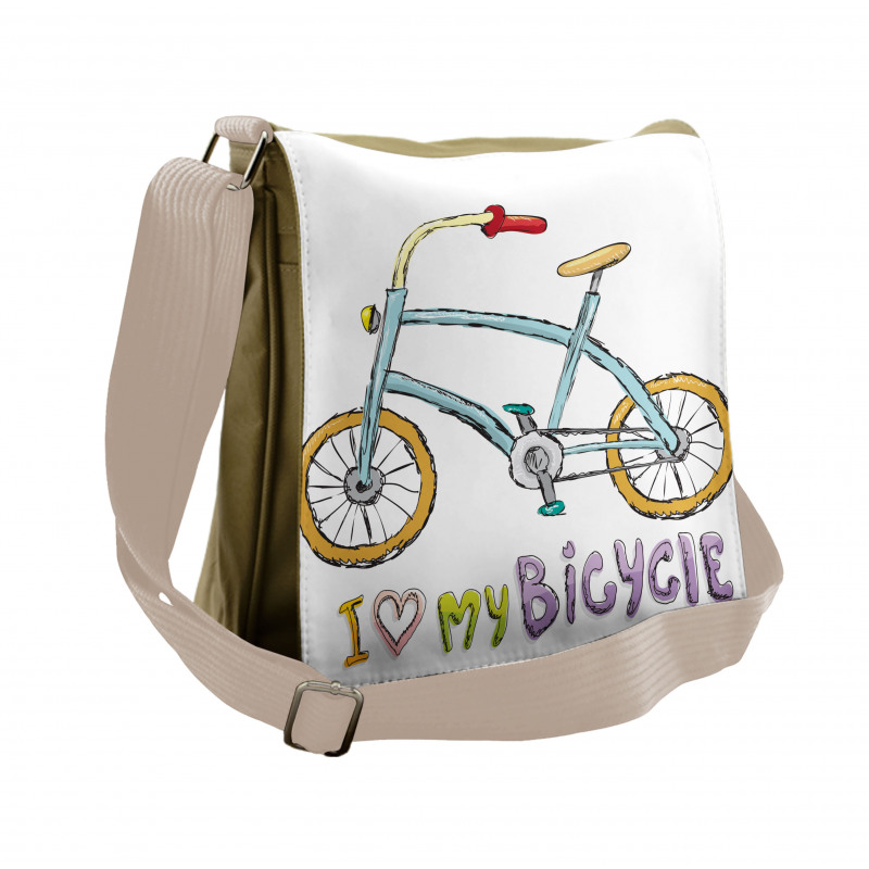 Bicycle Kids Love Words Messenger Bag