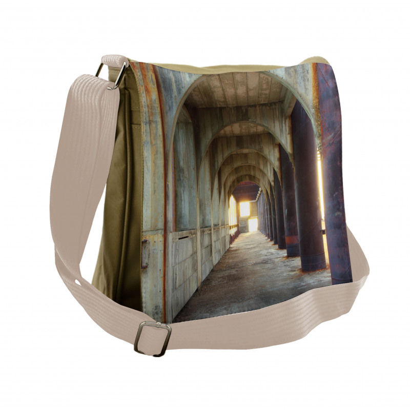 Corridor Concrete Rustic Messenger Bag