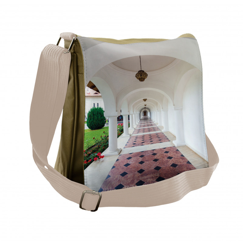 Arched Colonnade Hallway Messenger Bag