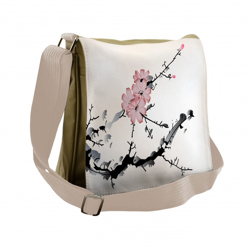 Watercolor Art Messenger Bag