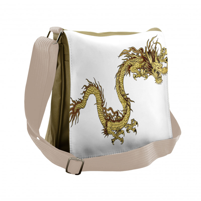 Fire Dragon Astrology Messenger Bag