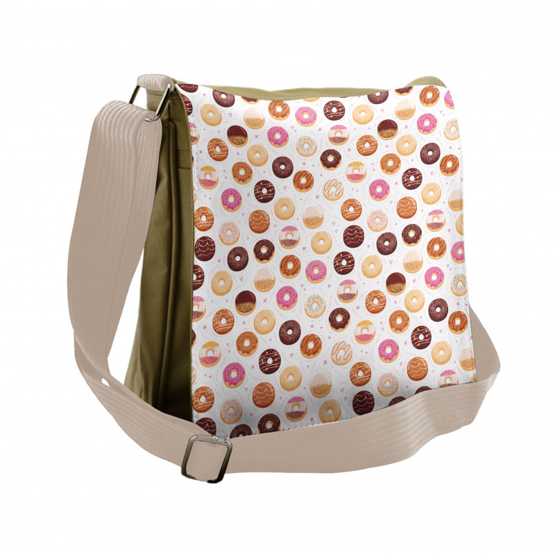 Colorful Yummy Donuts Messenger Bag